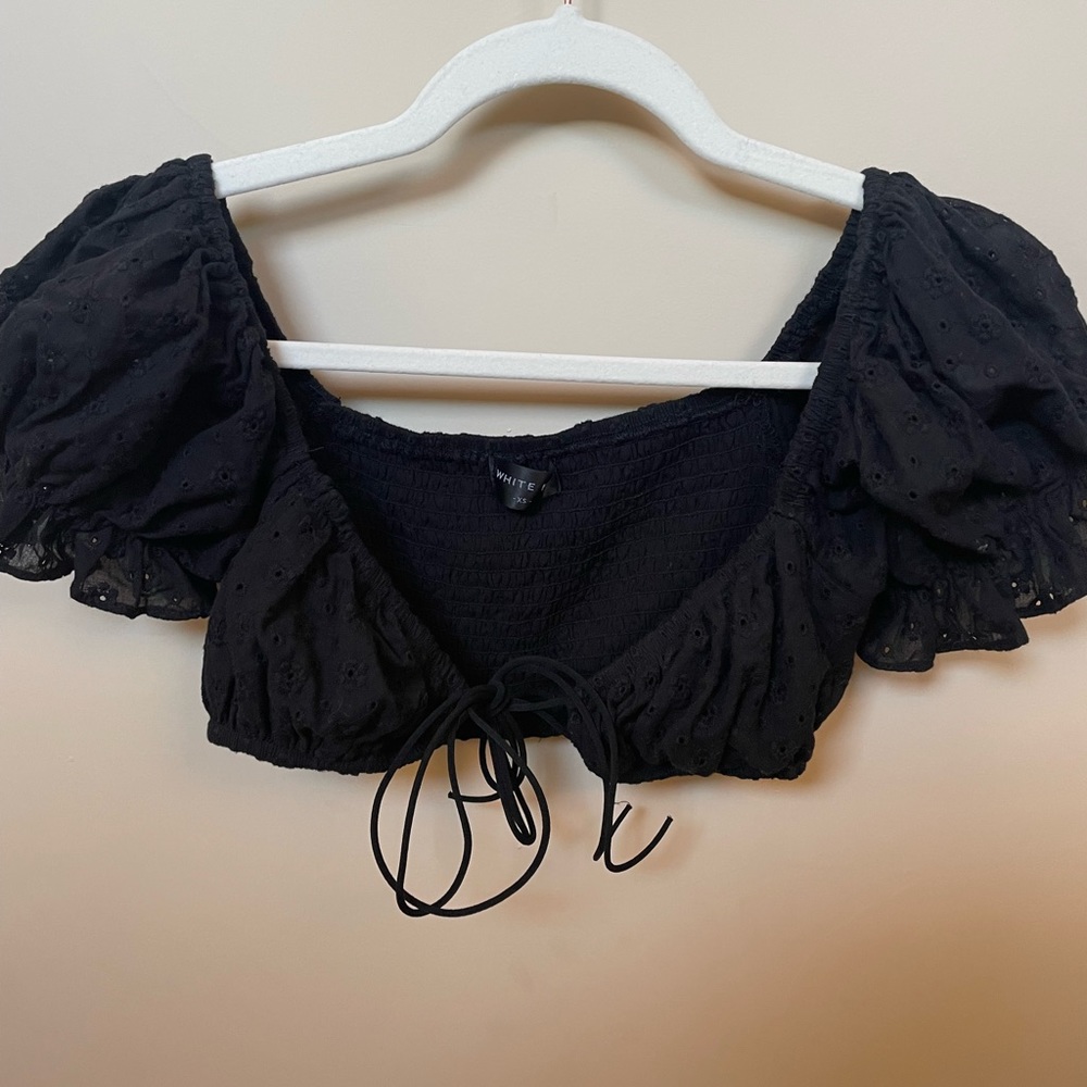 White fox black top